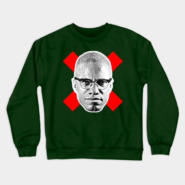 Malcolm X Crewneck Sweatshirt by DankFutura